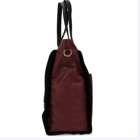 Badgley Mischka Rose XL Vegan Leather Travel Tote Weekender Bag - Picture 3 of 16